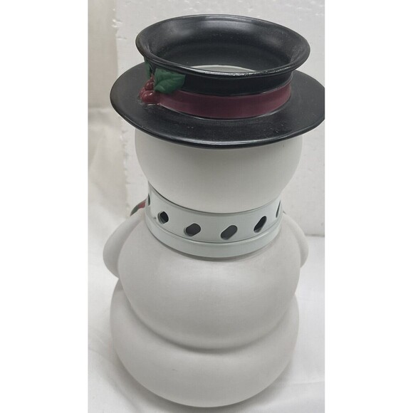 AromaGlow Home Fragrance Snowman Oil Lamp Holiday Living Fragrance Complete - Picture 6 of 16